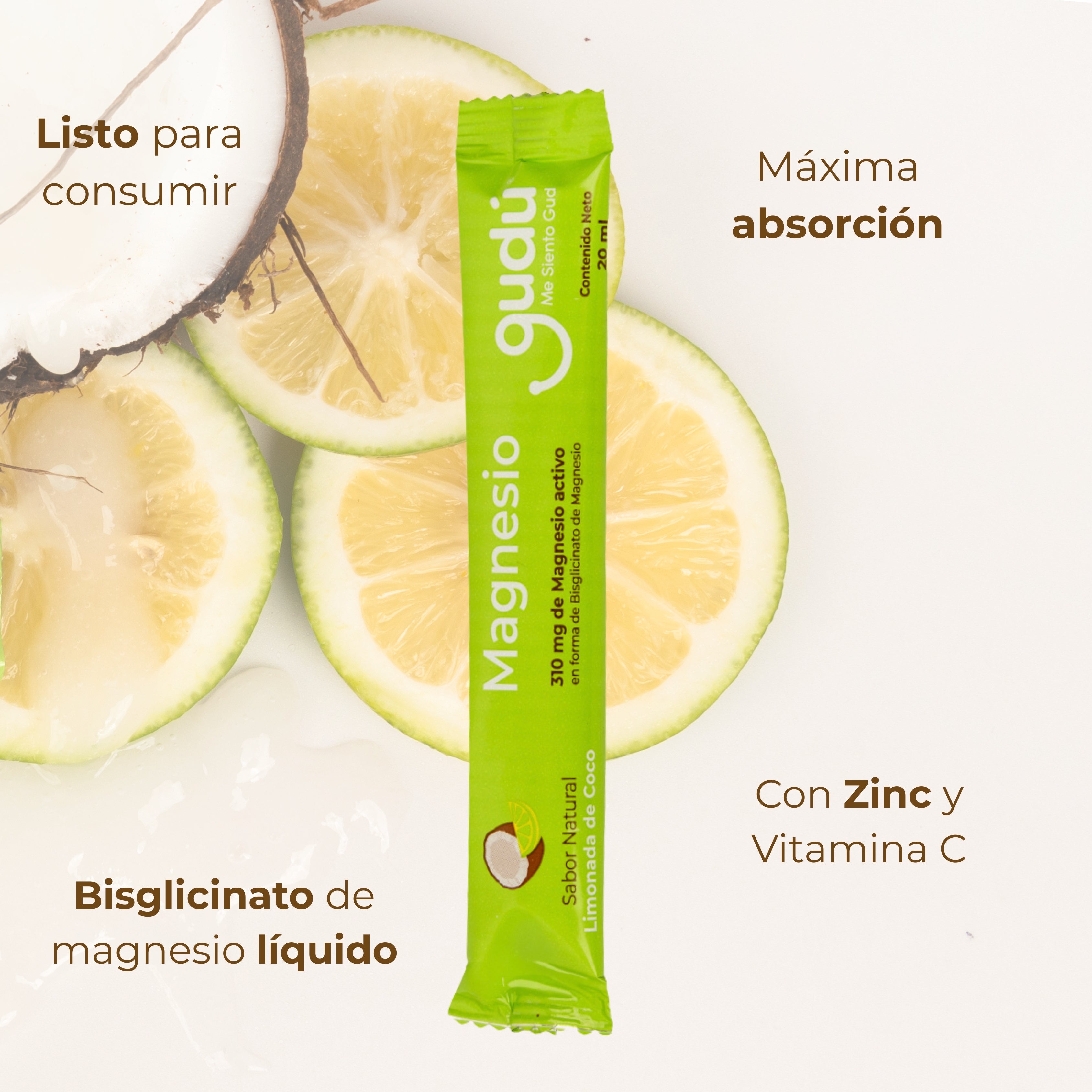 Magnesio de Limonada de Coco