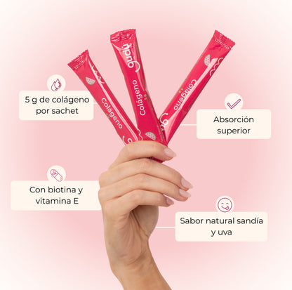 Colágeno Líquido: Apoyo para tu piel, cabello, uñas y articulaciones