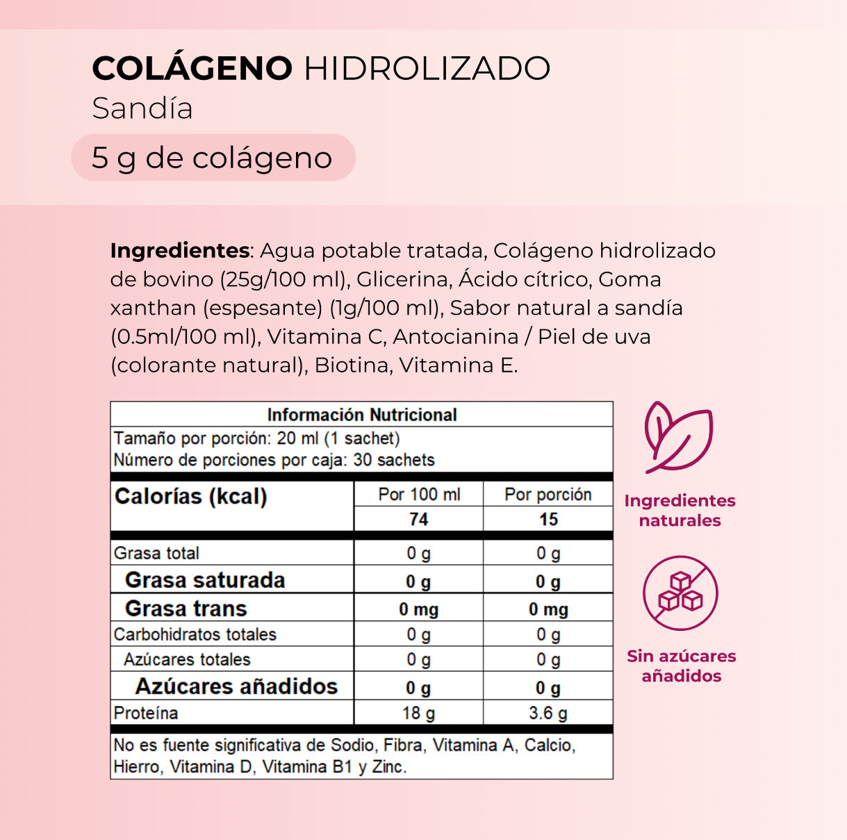 Colágeno Líquido: Apoyo para tu piel, cabello, uñas y articulaciones